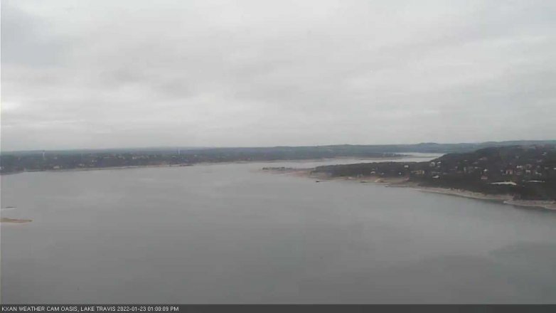 Lake Travis webcam, January 23, 2022 1:00 PM CT
