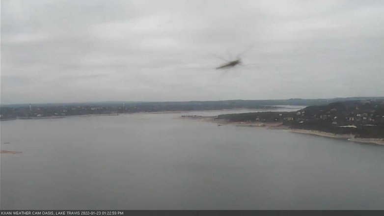 Lake Travis webcam, January 23, 2022 1:25 PM CT