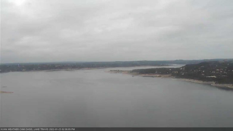 Lake Travis webcam, January 23, 2022 2:00 PM CT