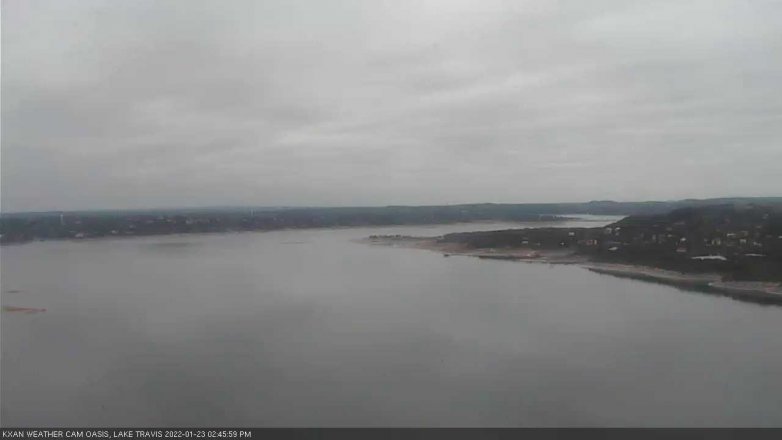 Lake Travis webcam, January 23, 2022 2:45 PM CT