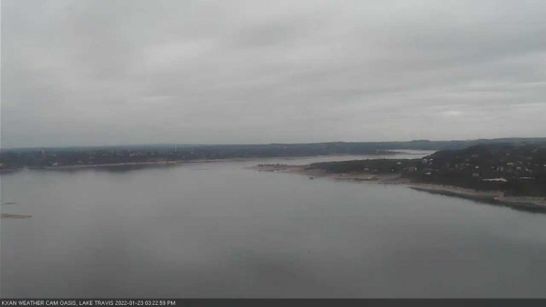 Lake Travis webcam, January 23, 2022 3:25 PM CT