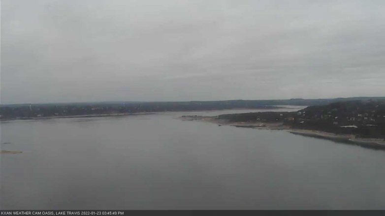 Lake Travis webcam, January 23, 2022 3:45 PM CT