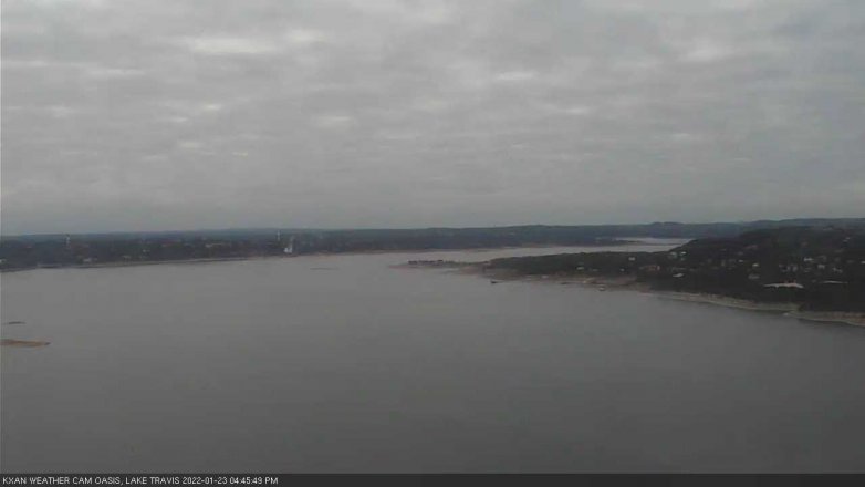Lake Travis webcam, January 23, 2022 4:45 PM CT