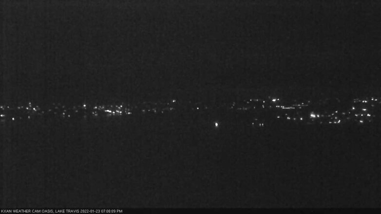 Lake Travis webcam, January 23, 2022 7:00 PM CT