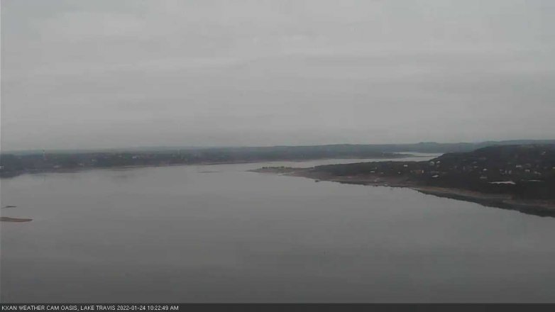 Lake Travis webcam, January 24, 2022 10:25 AM CT