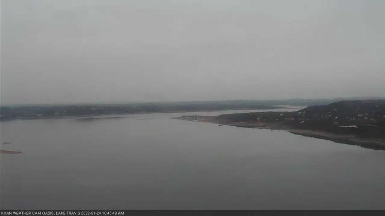 Lake Travis webcam, January 24, 2022 10:45 AM CT