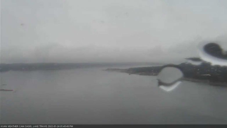 Lake Travis webcam, January 24, 2022 1:45 PM CT