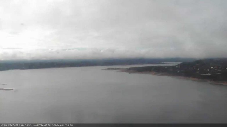 Lake Travis webcam, January 24, 2022 3:25 PM CT