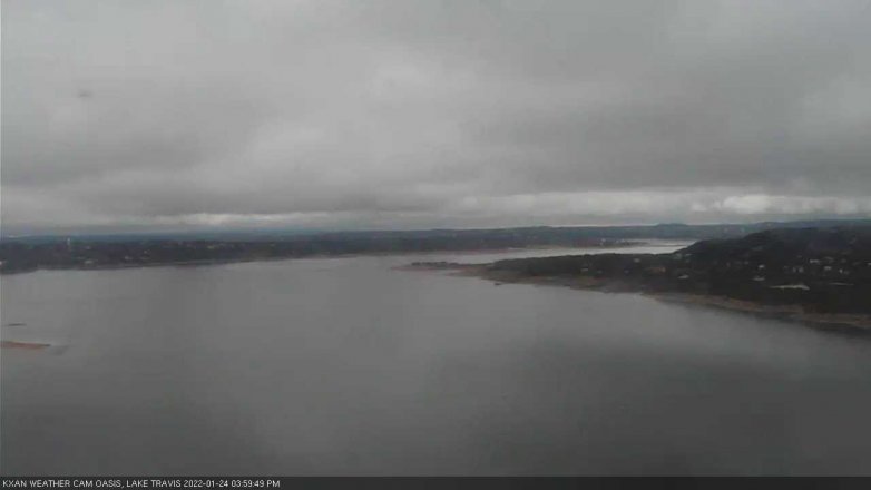 Lake Travis webcam, January 24, 2022 4:00 PM CT