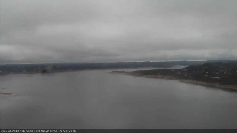 Lake Travis webcam, January 24, 2022 4:25 PM CT