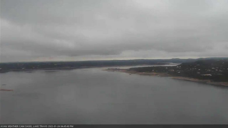 Lake Travis webcam, January 24, 2022 4:45 PM CT