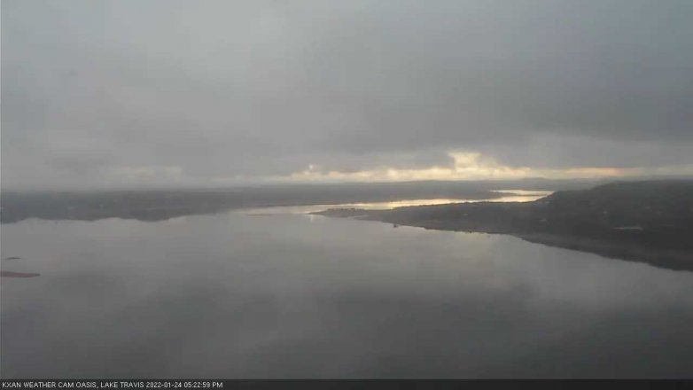 Lake Travis webcam, January 24, 2022 5:25 PM CT