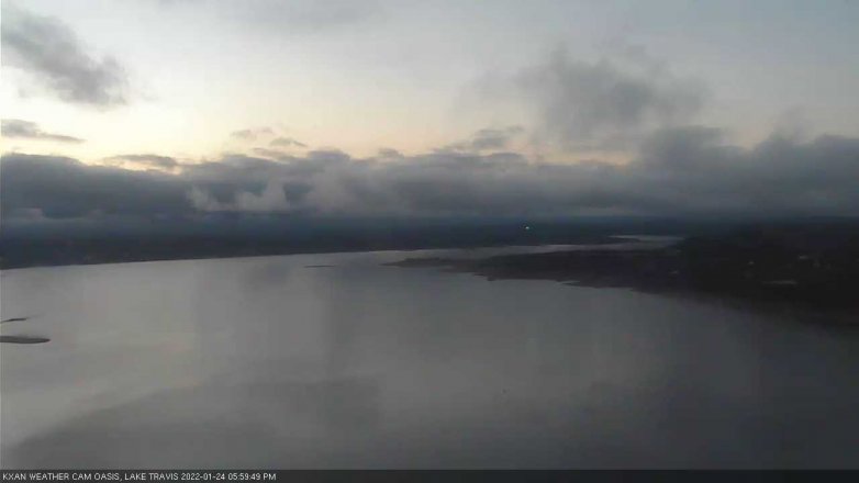 Lake Travis webcam, January 24, 2022 6:00 PM CT