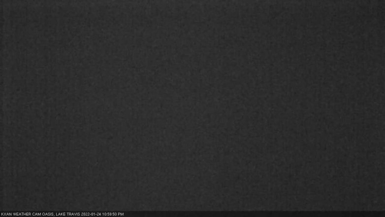 Lake Travis webcam, January 24, 2022 11:00 PM CT
