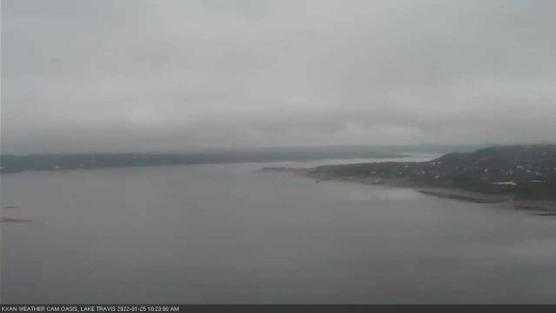 Lake Travis webcam, January 25, 2022 10:25 AM CT