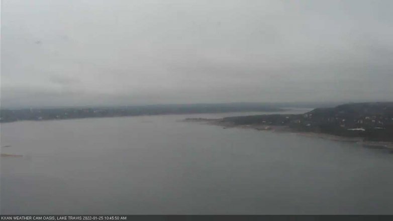 Lake Travis webcam, January 25, 2022 10:45 AM CT