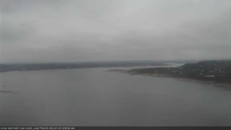 Lake Travis webcam, January 25, 2022 11:00 AM CT