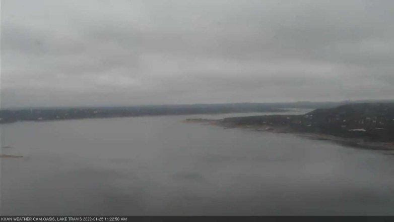 Lake Travis webcam, January 25, 2022 11:25 AM CT