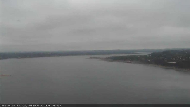 Lake Travis webcam, January 25, 2022 11:45 AM CT