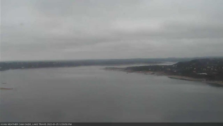 Lake Travis webcam, January 25, 2022 1:00 PM CT