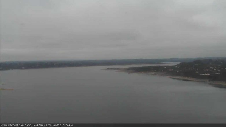Lake Travis webcam, January 25, 2022 2:00 PM CT