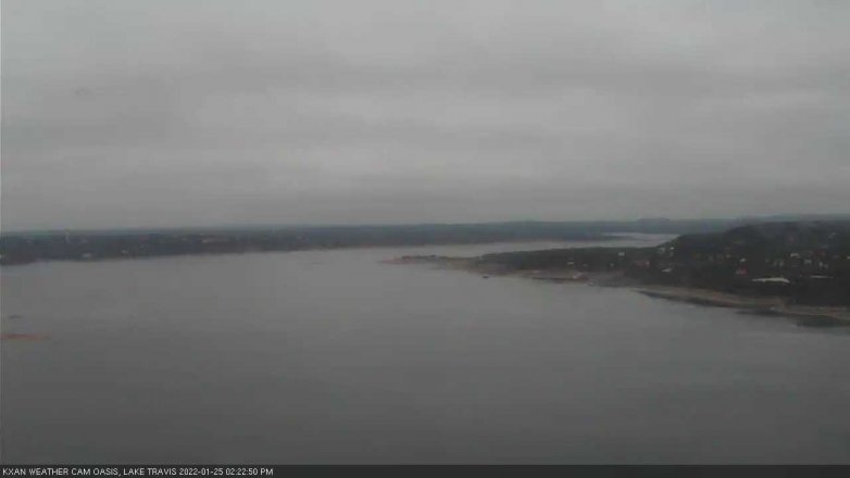 Lake Travis webcam, January 25, 2022 2:25 PM CT