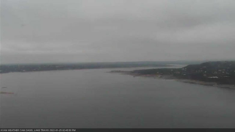 Lake Travis webcam, January 25, 2022 2:45 PM CT