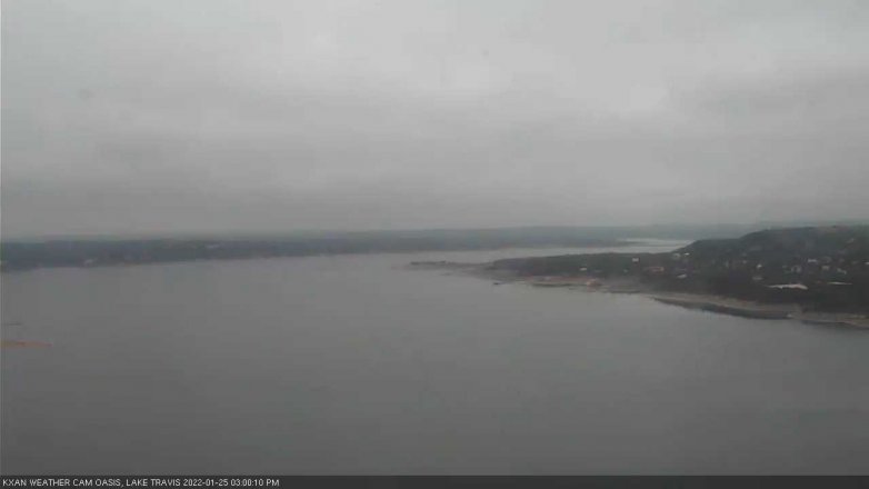 Lake Travis webcam, January 25, 2022 3:00 PM CT