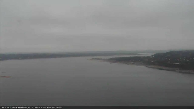 Lake Travis webcam, January 25, 2022 3:25 PM CT