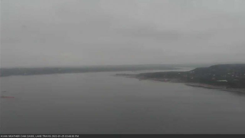 Lake Travis webcam, January 25, 2022 3:45 PM CT