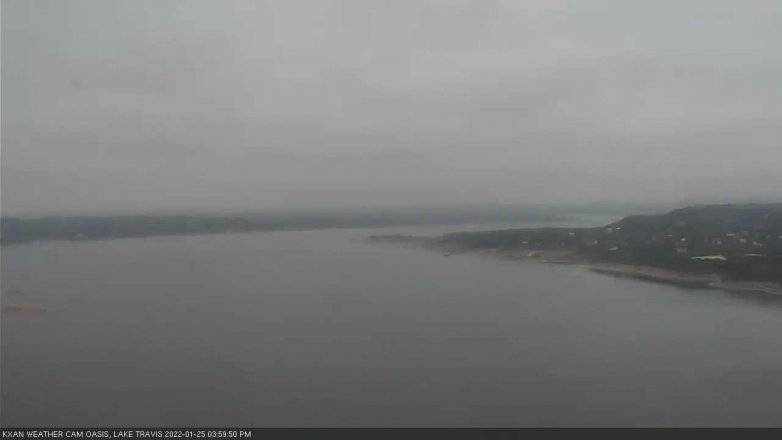 Lake Travis webcam, January 25, 2022 4:00 PM CT