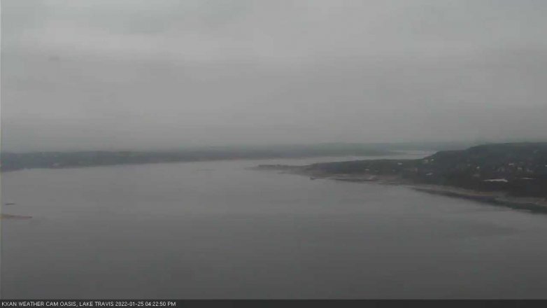 Lake Travis webcam, January 25, 2022 4:25 PM CT