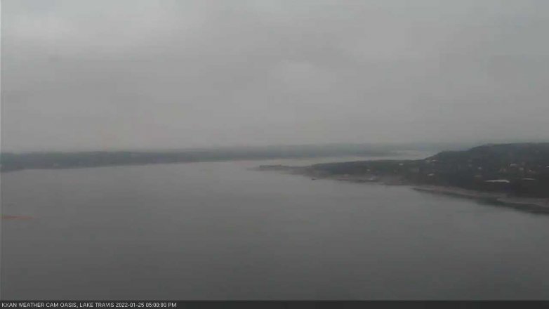 Lake Travis webcam, January 25, 2022 5:00 PM CT