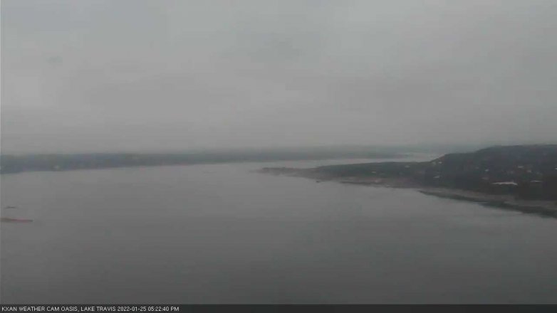 Lake Travis webcam, January 25, 2022 5:25 PM CT