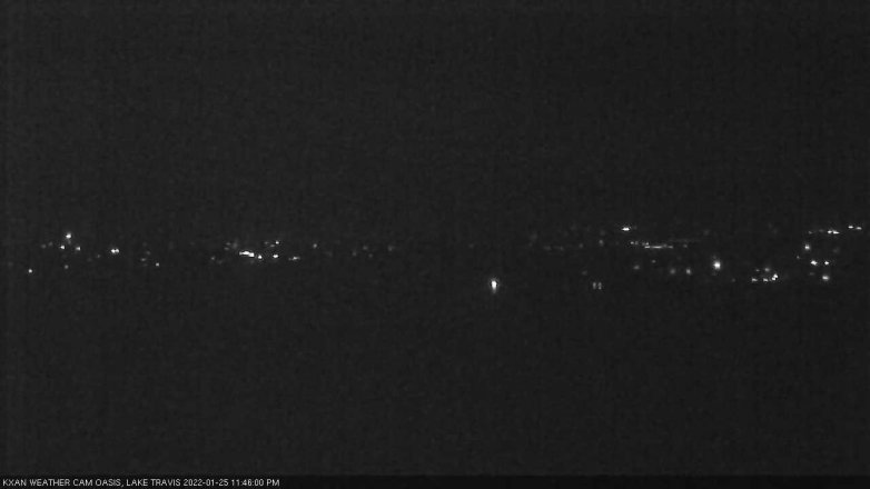 Lake Travis webcam, January 25, 2022 11:45 PM CT