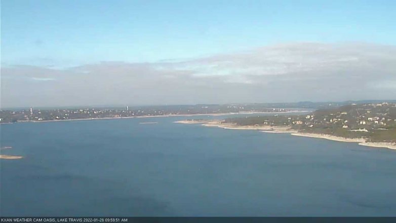 Lake Travis webcam, January 26, 2022 10:00 AM CT