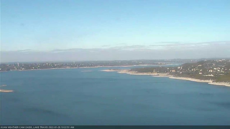 Lake Travis webcam, January 26, 2022 10:25 AM CT