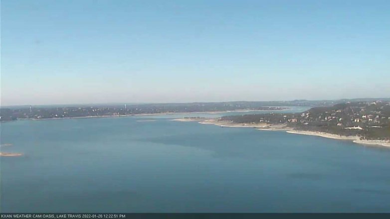 Lake Travis webcam, January 26, 2022 12:25 PM CT