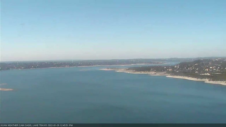 Lake Travis webcam, January 26, 2022 12:45 PM CT