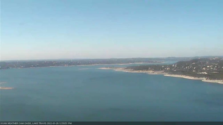 Lake Travis webcam, January 26, 2022 1:00 PM CT