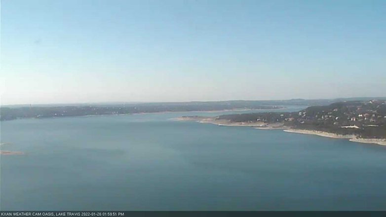 Lake Travis webcam, January 26, 2022 2:00 PM CT