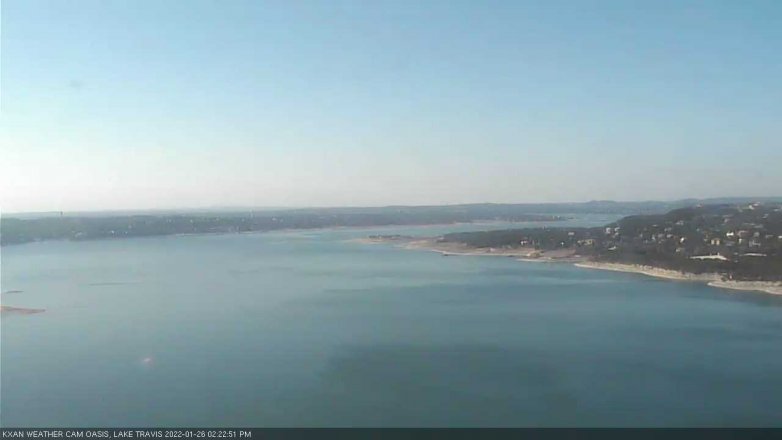 Lake Travis webcam, January 26, 2022 2:25 PM CT