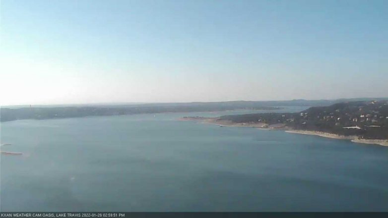 Lake Travis webcam, January 26, 2022 3:00 PM CT