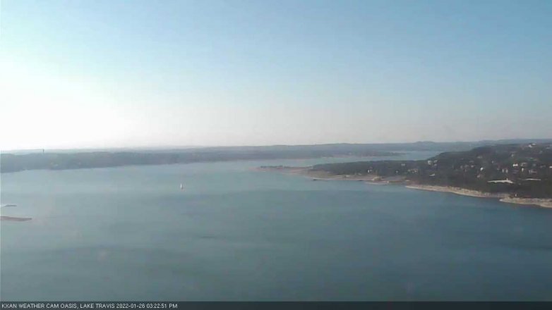 Lake Travis webcam, January 26, 2022 3:25 PM CT