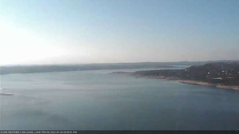 Lake Travis webcam, January 26, 2022 4:00 PM CT