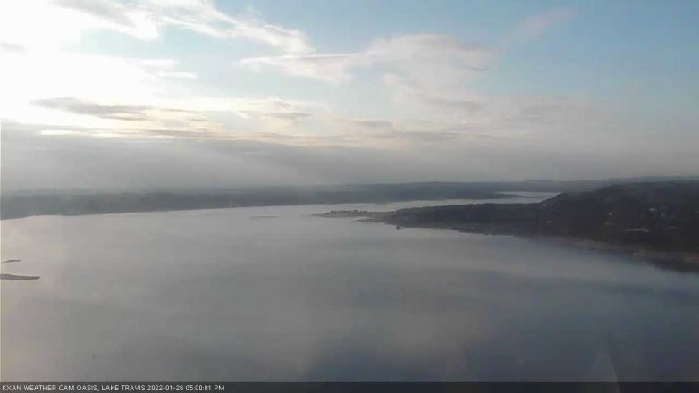 Lake Travis webcam, January 26, 2022 5:00 PM CT