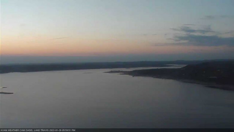 Lake Travis webcam, January 26, 2022 6:00 PM CT