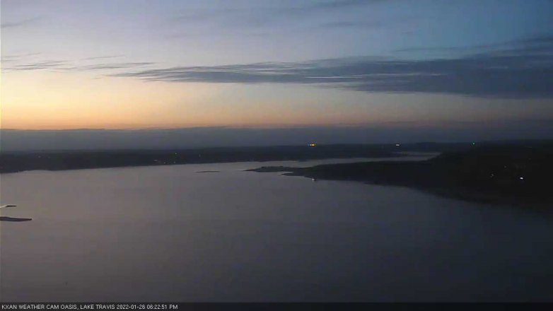 Lake Travis webcam, January 26, 2022 6:25 PM CT