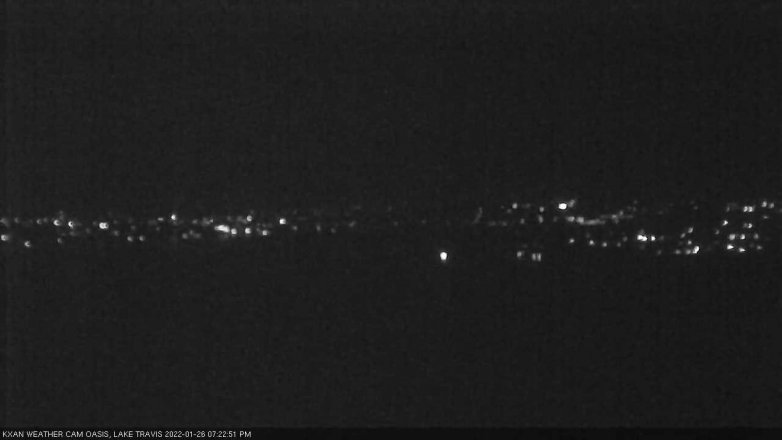 Lake Travis webcam, January 26, 2022 7:25 PM CT