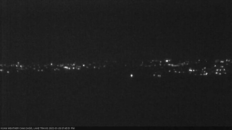 Lake Travis webcam, January 26, 2022 7:45 PM CT